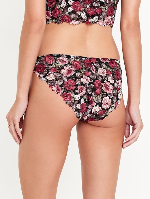 Image number 2 showing, Mid-Rise Lace Bikini Underwear