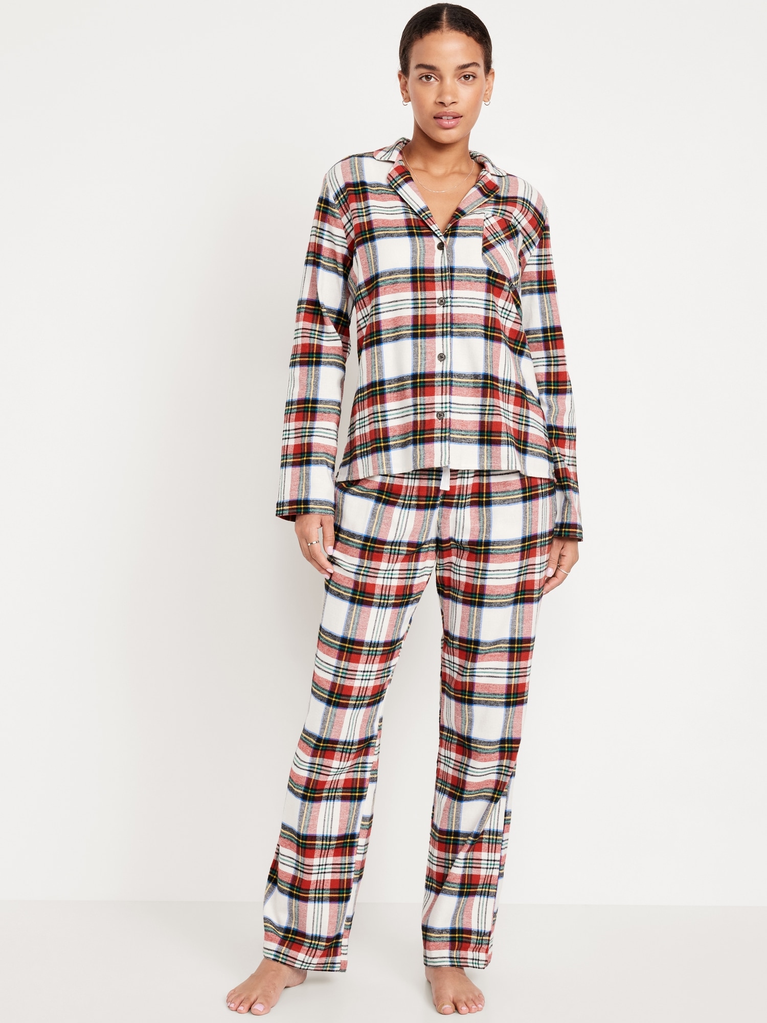 Flannel Pajama Set for Women Old Navy