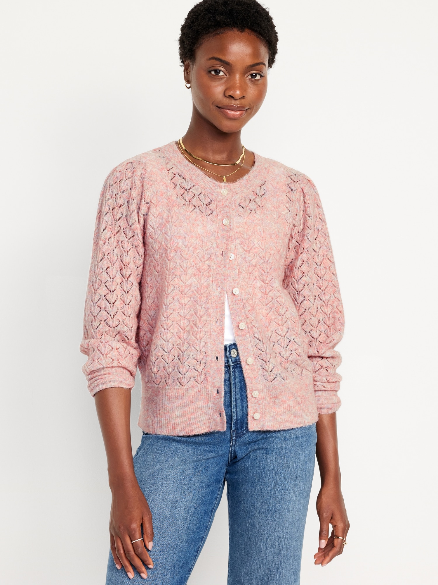 Pointelle Cardigan