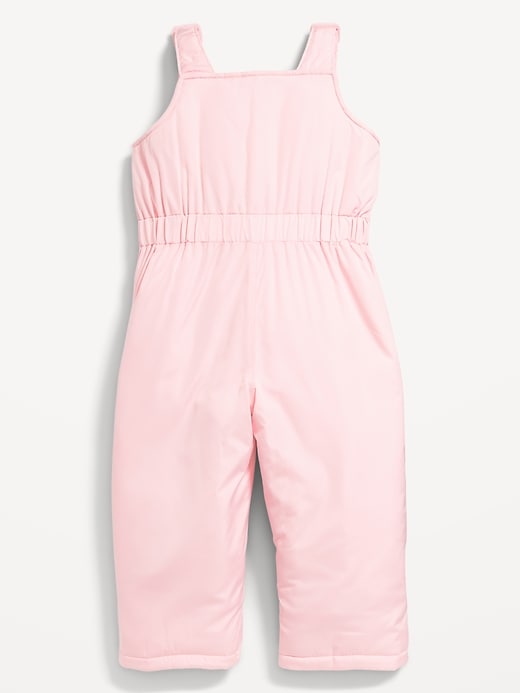 View large product image 2 of 3. Water-Resistant Snow-Bib Overalls for Toddler Girls