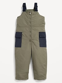 Image number 2 showing, Water-Resistant Unisex Snow-Bib Overalls for Toddler