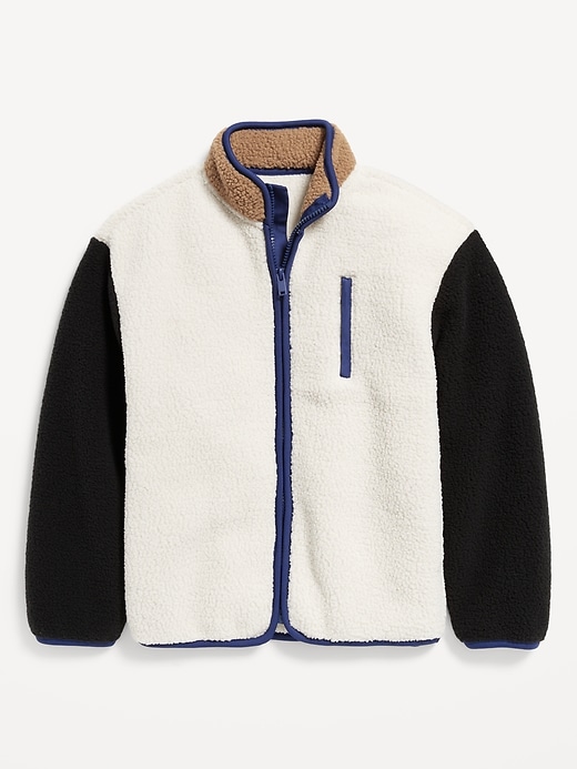 View large product image 2 of 4. Full-Zip Sherpa Jacket for Boys