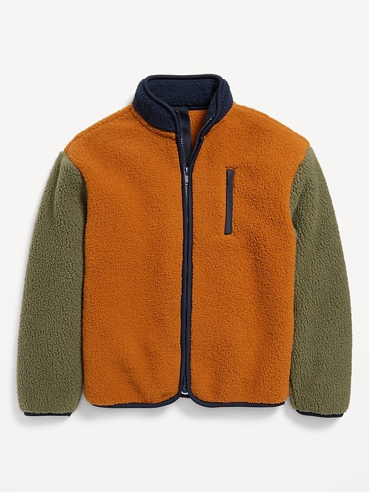 View large product image 2 of 4. Full-Zip Sherpa Jacket for Boys