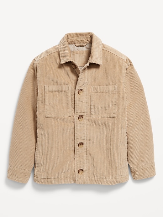 View large product image 2 of 3. Utility Pocket Corduroy Shacket for Boys