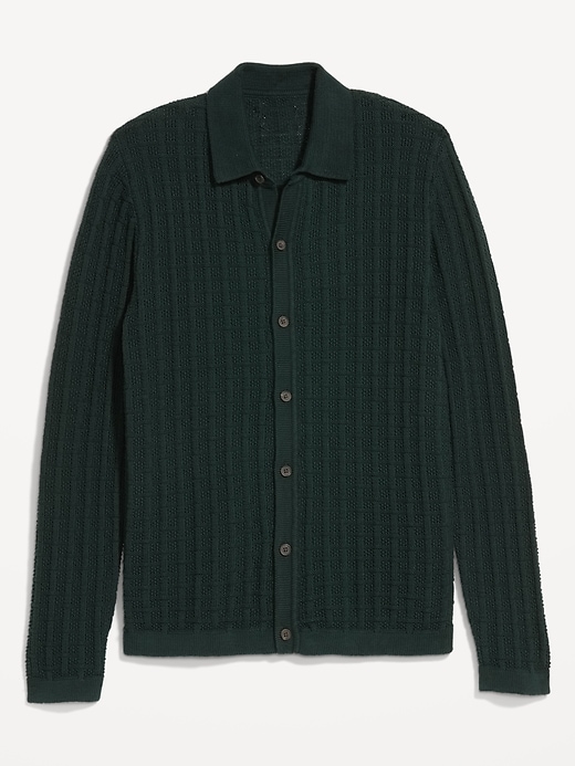 Image number 4 showing, Textured Button-Down Sweater