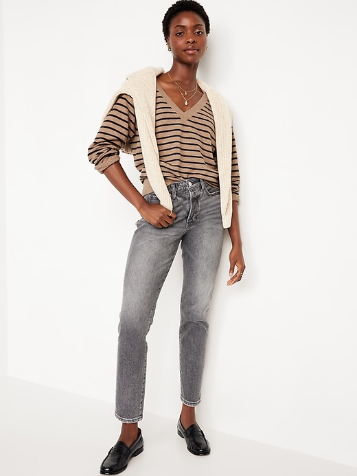 Image number 3 showing, SoSoft Loose V-Neck Sweater