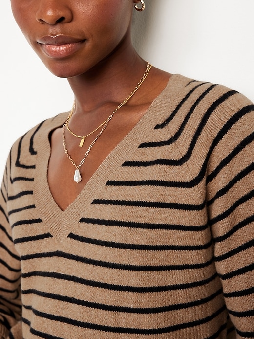 Image number 5 showing, SoSoft Loose V-Neck Sweater