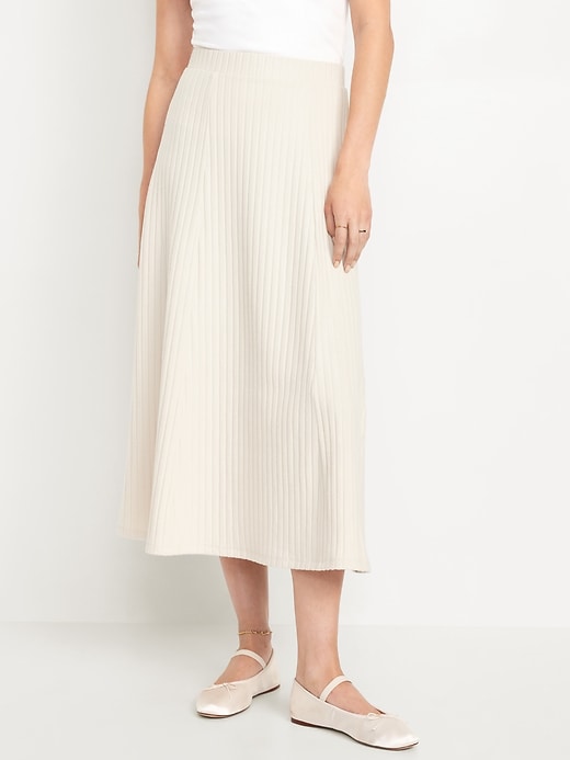 Image number 1 showing, Cozy Ribbed Maxi Skirt