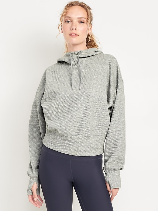 Image number 1 showing, Dynamic Fleece Textured Hoodie