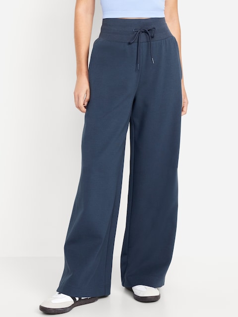Dynamic Fleece Wide-Leg Sweatpants