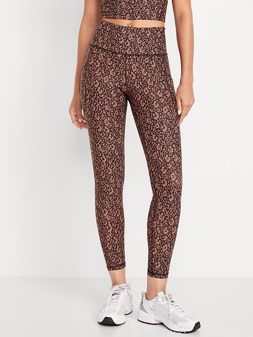 Image number 1 showing, High-Waisted PowerSoft 7/8 Leggings