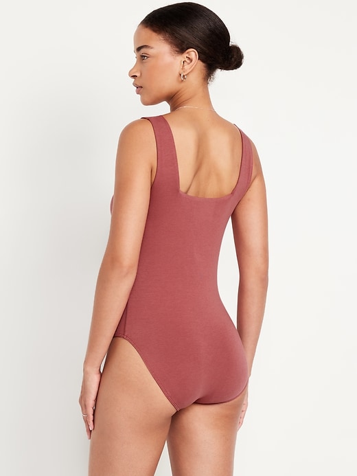 Image number 2 showing, Square-Neck Tank Top Bodysuit