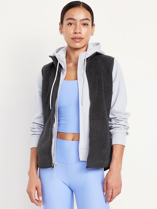 Image number 1 showing, Micro Fleece Zip Vest