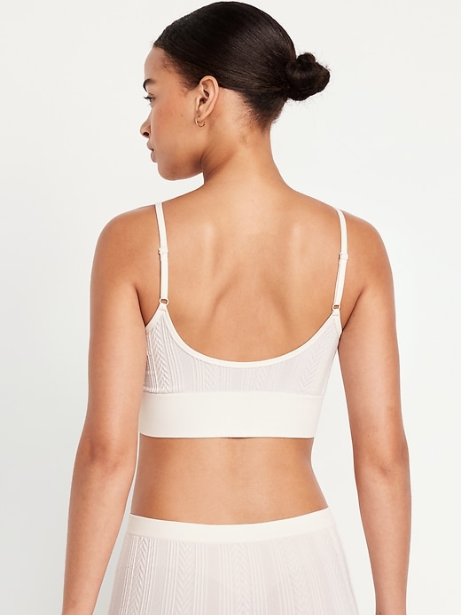 View large product image 2 of 8. Seamless Longline Bralette