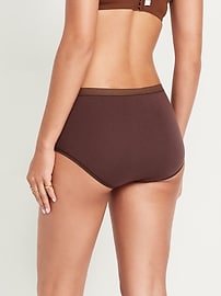 Image number 2 showing, High-Waisted Everyday Brief Cotton Underwear