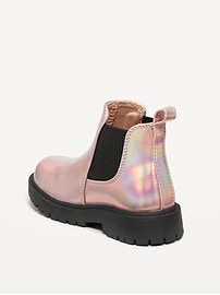 View large product image 3 of 3. Faux-Leather Chelsea Boots for Toddler Girls