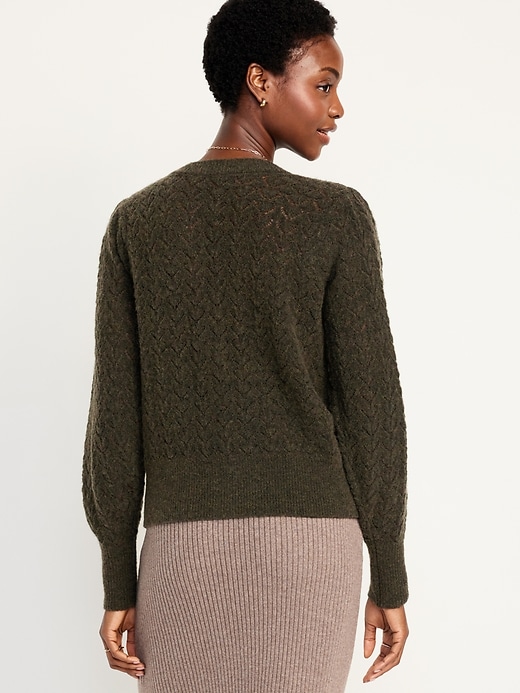 Image number 7 showing, Pointelle Cardigan