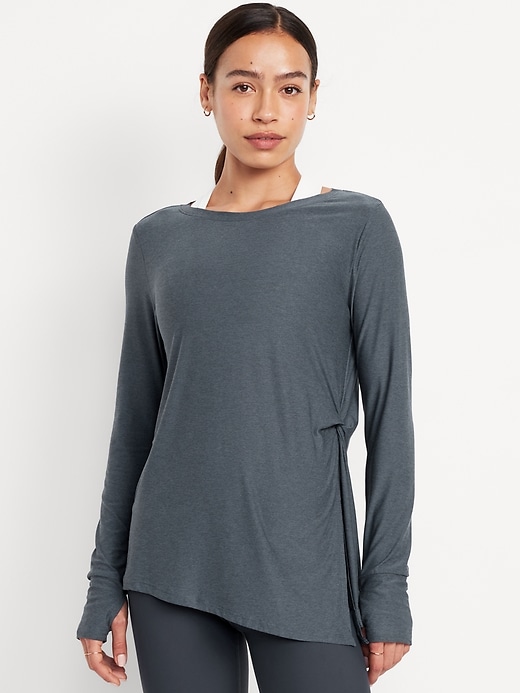 CloudMotion Side-Tie Tunic | Old Navy