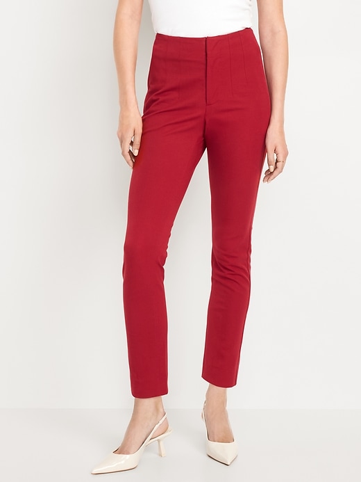 Image number 1 showing, Extra High-Waisted Polished Pixie Skinny Pants