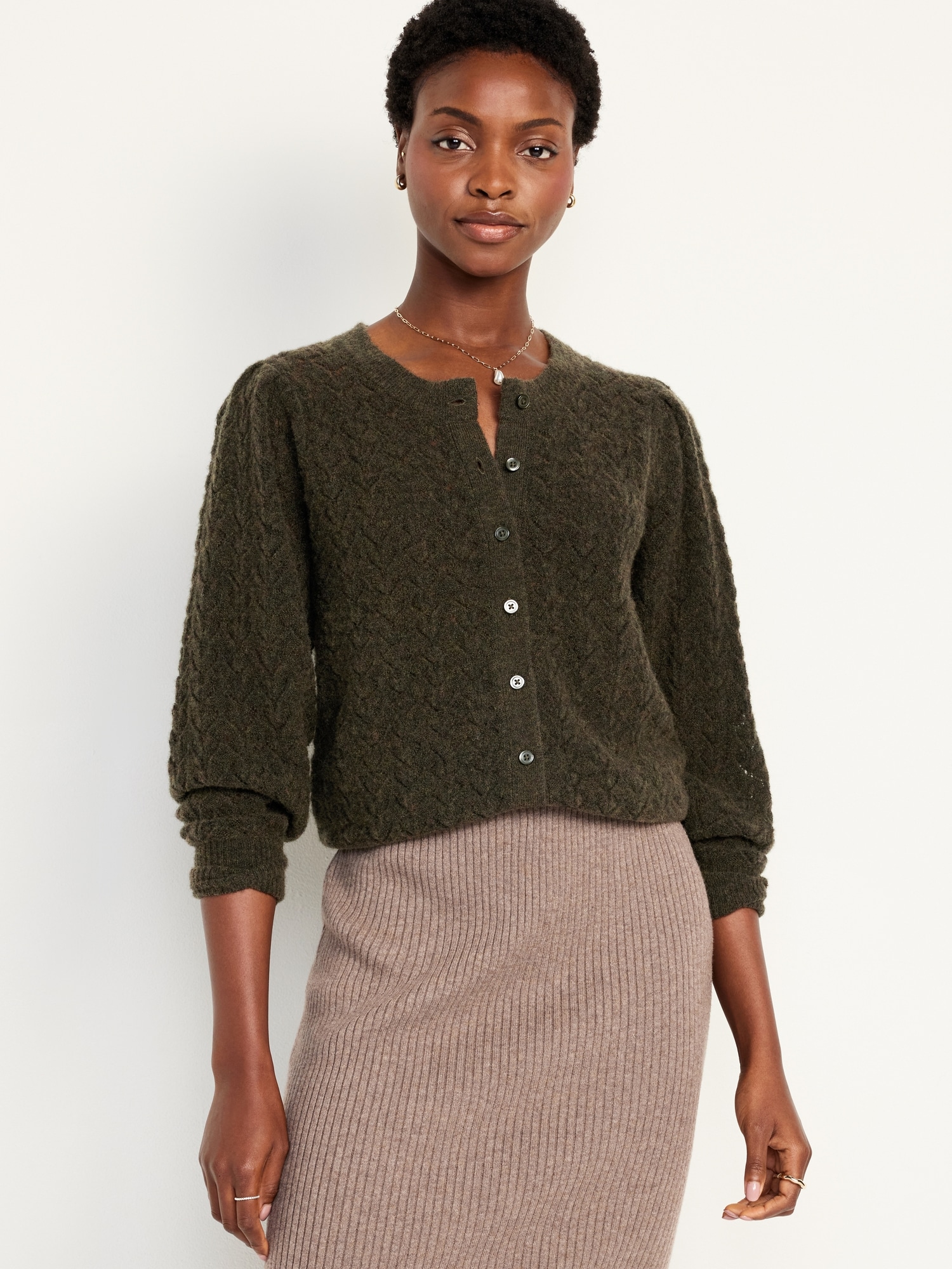 Pointelle Cardigan Old Navy