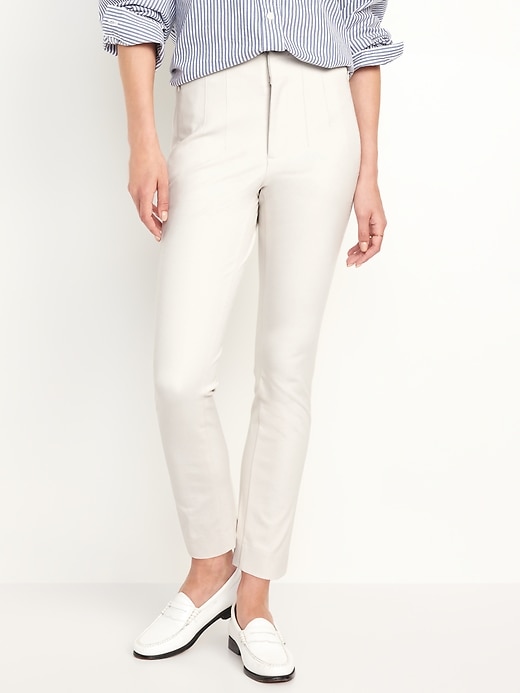 Image number 1 showing, High-Waisted Polished Pixie Skinny Ankle Pants