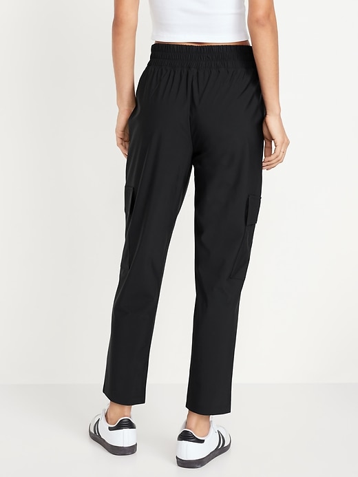 Image number 2 showing, High-Waisted SleekTech Cargo Ankle Pants