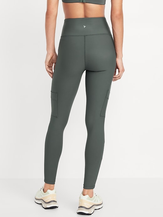 Image number 8 showing, High-Waisted PowerSoft Cargo 7/8 Leggings