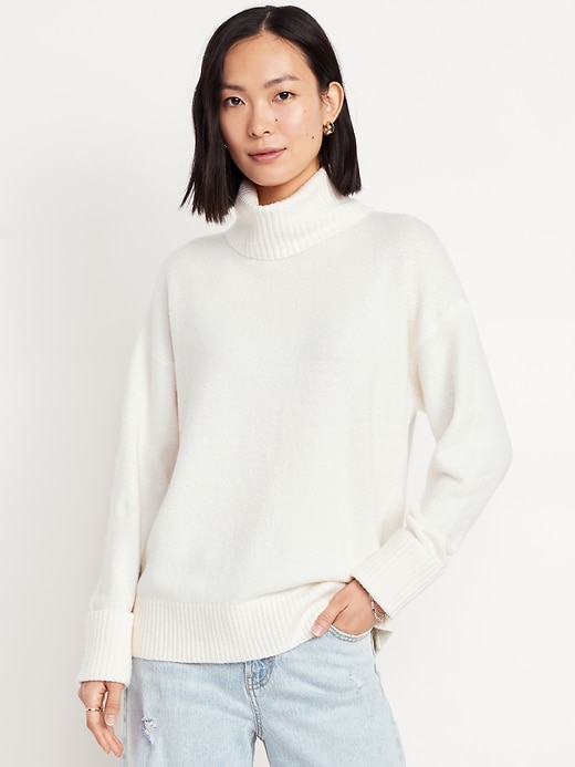 Image number 1 showing, SoSoft Turtleneck Tunic Sweater