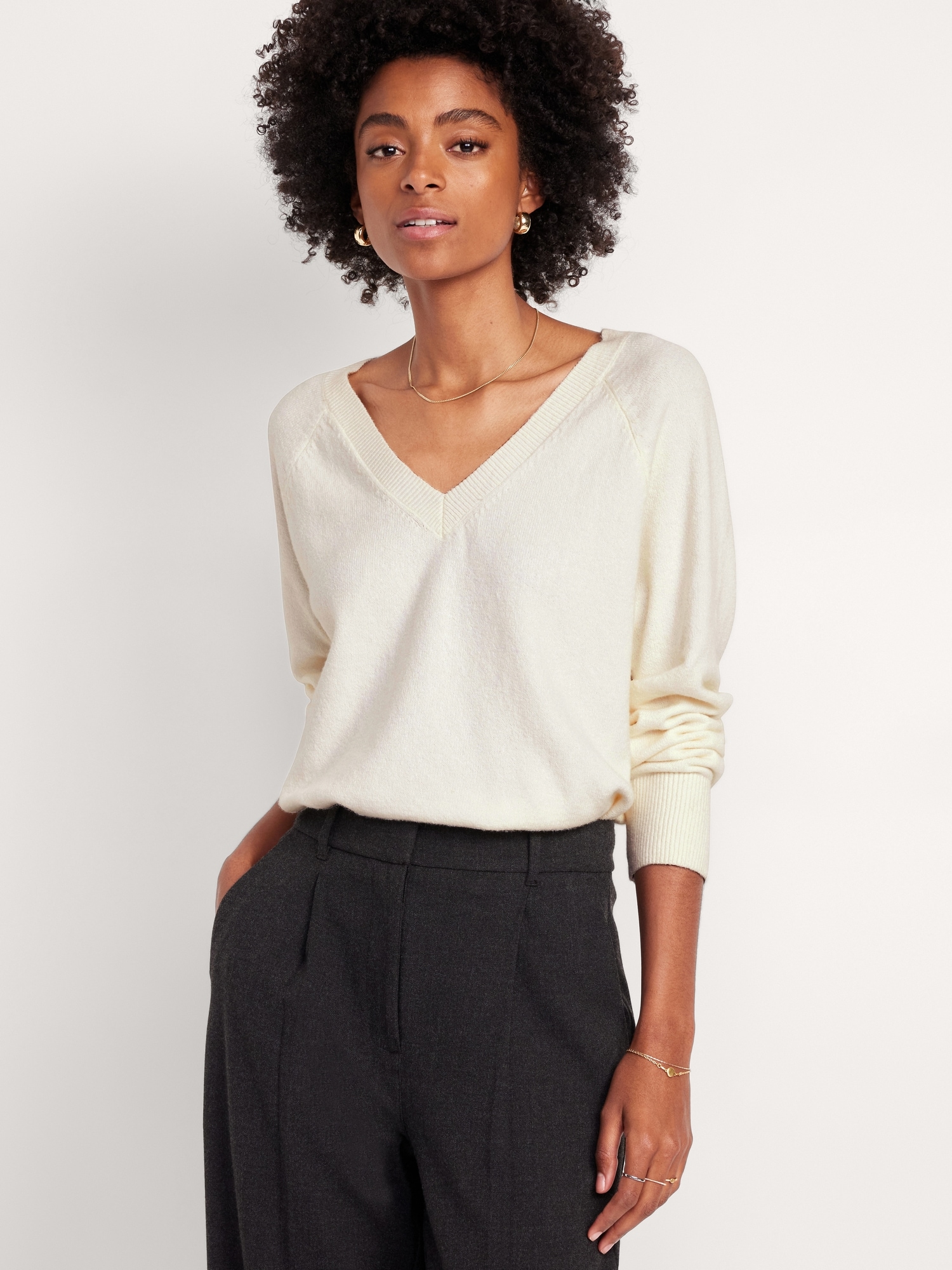 SoSoft Loose V-Neck Sweater