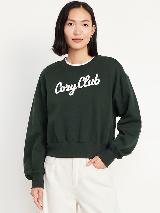 Image number 1 showing, SoComfy Crop Sweatshirt