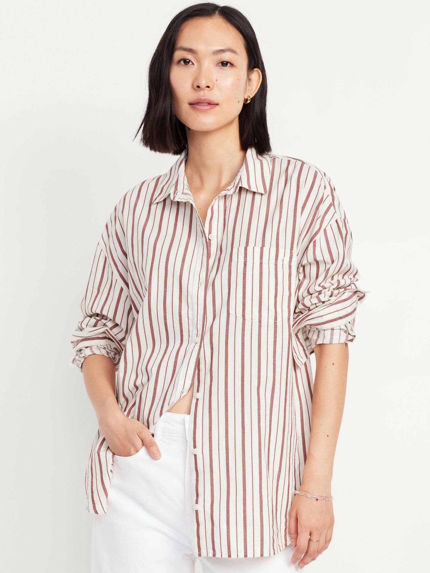 Long boyfriend shirt best sale