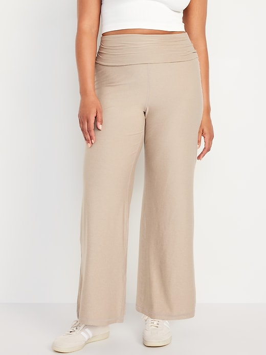 Image number 4 showing, High-Waisted CloudMotion Wide-Leg Pants