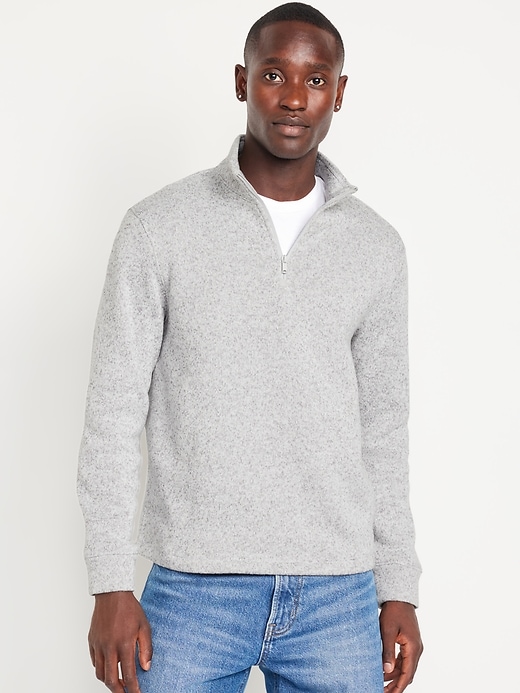 Image number 1 showing, Quarter-Zip Sweater