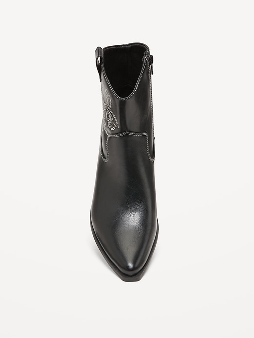 Image number 6 showing, Faux Leather Western Boot