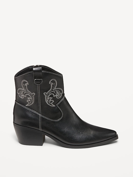 Image number 7 showing, Faux Leather Western Boot