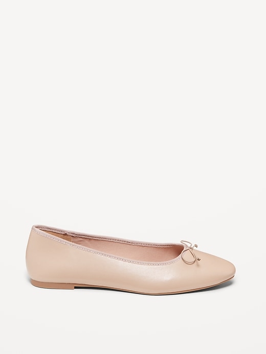 Image number 3 showing, Faux Leather Ballet Flat