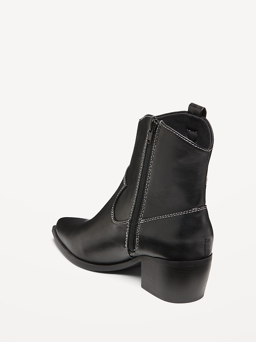 Image number 8 showing, Faux Leather Western Boot