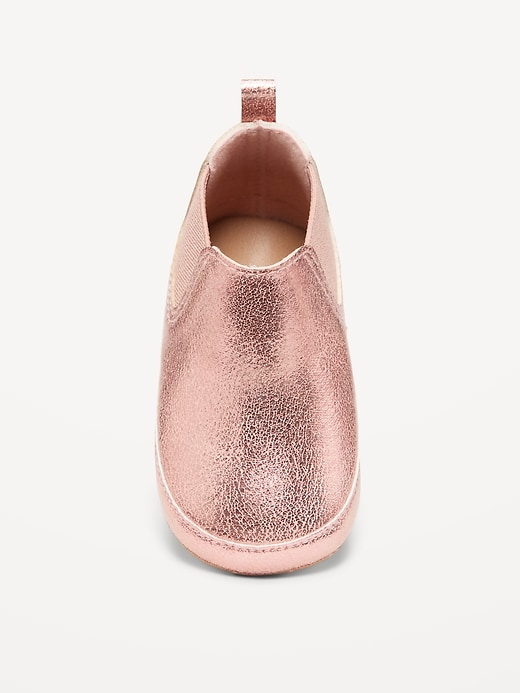 View large product image 2 of 4. Metallic Faux-Leather Chelsea Boots for Baby