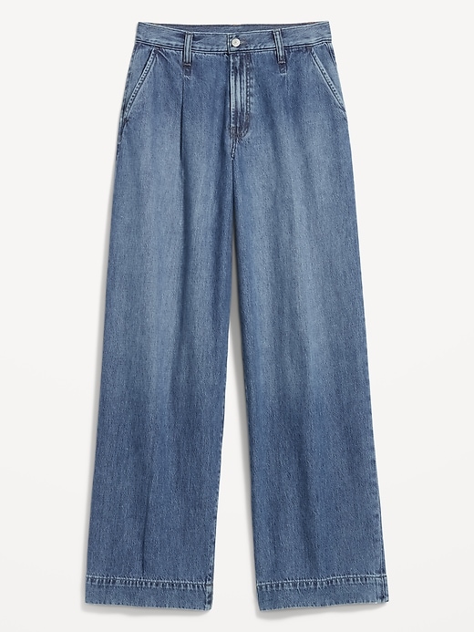 Image number 6 showing, Extra High-Waisted Sky-Hi Wide-Leg Trouser Jeans