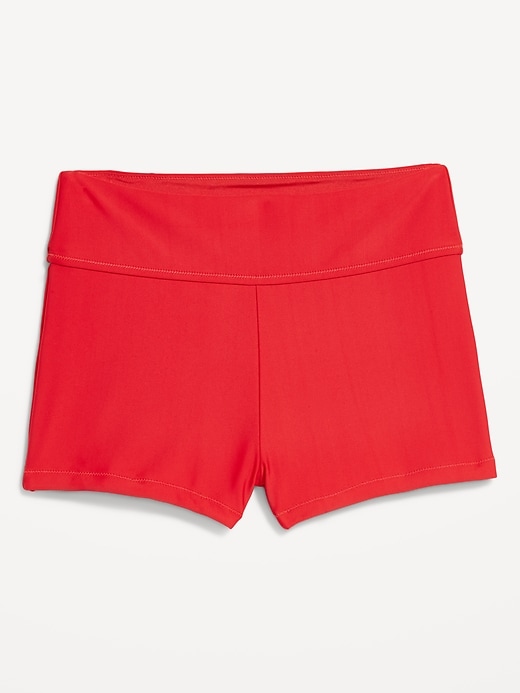 Image number 4 showing, High-Waisted Swim Shorts -- 2-inch inseam