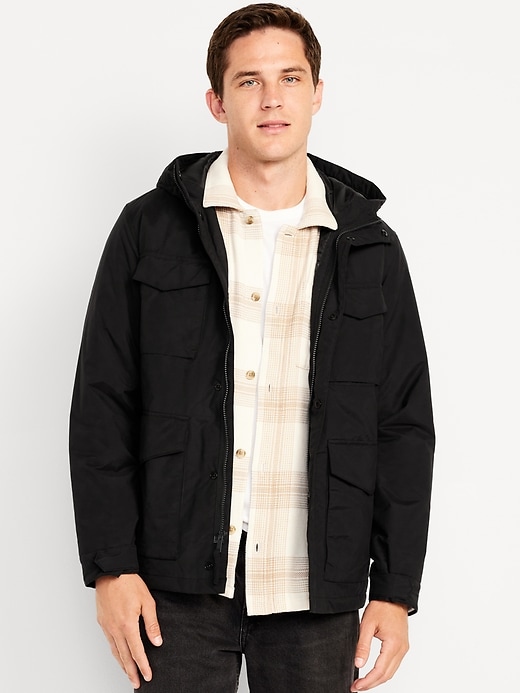 Image number 1 showing, Water-Resistant Tech Utility Jacket