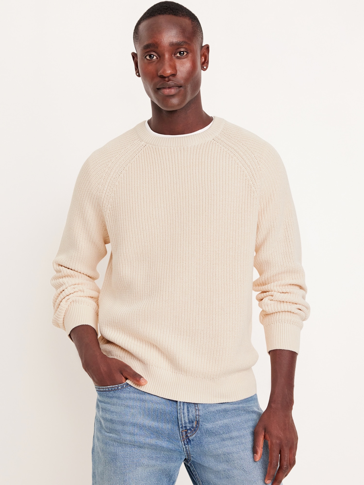 Shaker-Stitch Sweater