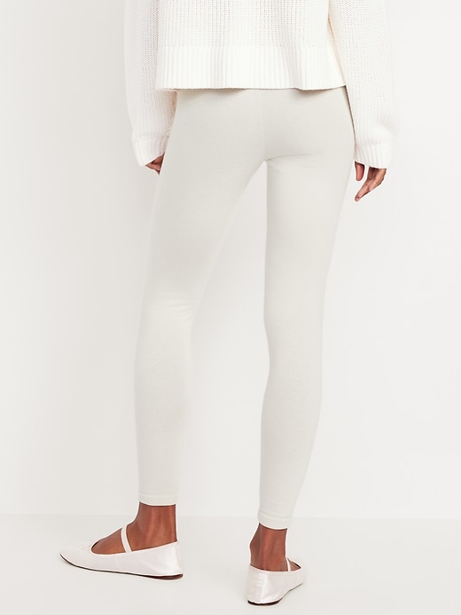 Image number 2 showing, High-Waisted Fleece-Lined Leggings