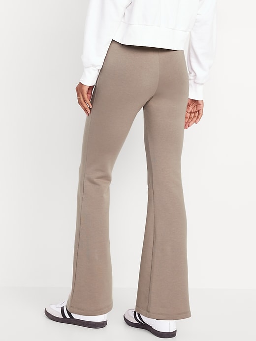 Image number 2 showing, High-Waisted Fleece-Lined Flare Leggings