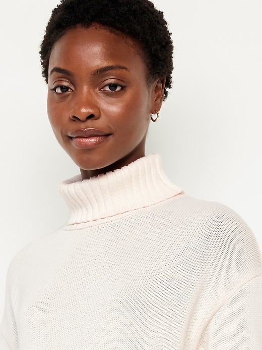 Image number 3 showing, Turtleneck Tunic Sweater