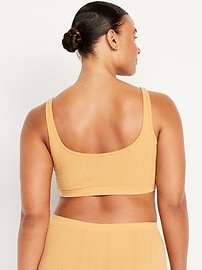 View large product image 6 of 8. Seamless Cable-Knit Bralette