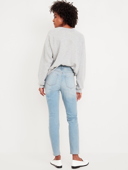 Image number 4 showing, High-Waisted Wow Straight Ankle Jeans