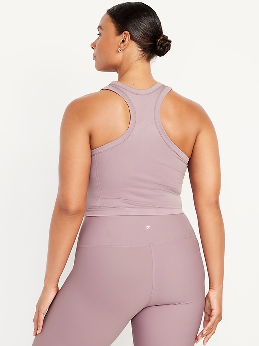 Image number 6 showing, Fitted Seamless Crop Tank Top