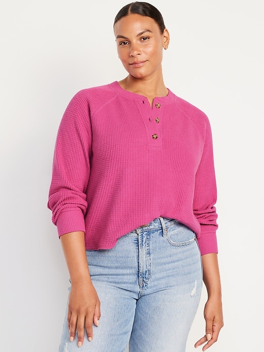 Image number 8 showing, Cozy Thermal-Knit Henley