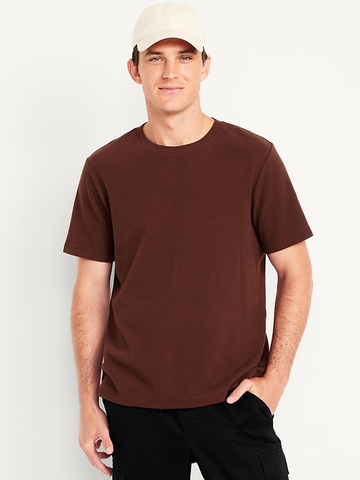 Image number 1 showing, Waffle-Knit T-Shirt